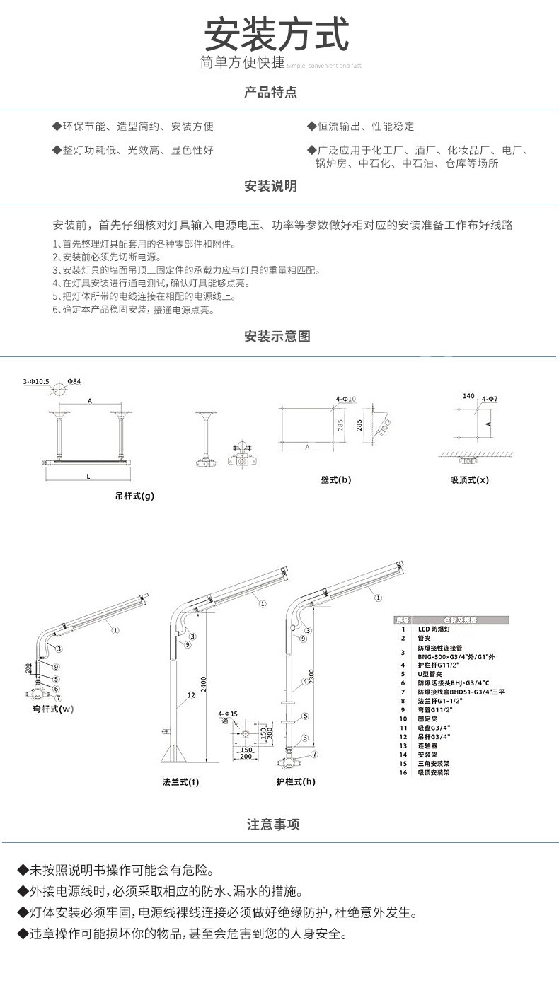 BGD-L 防爆免维护LED条形灯