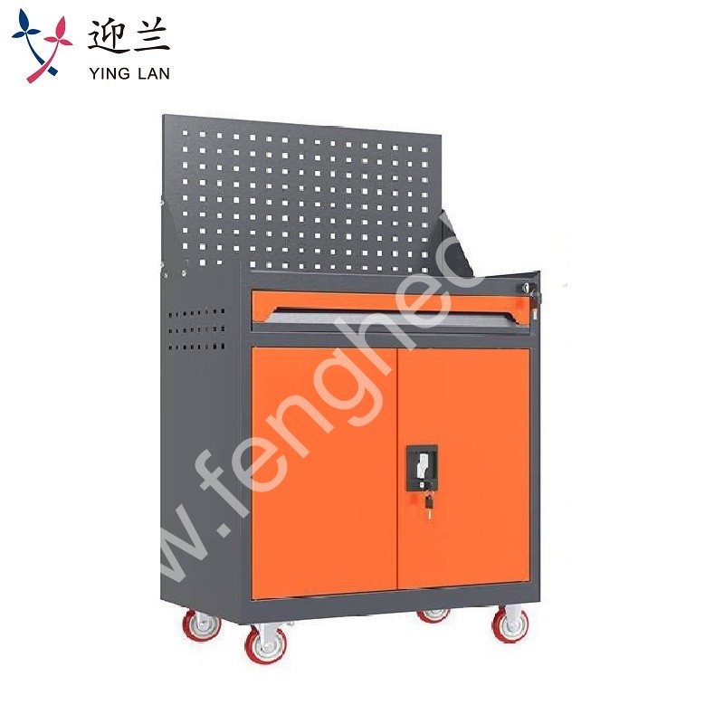 迎兰  一抽带网工具车 YL-GJG-D1-L3 670×400×1220mm 灰色+橙色套色  台