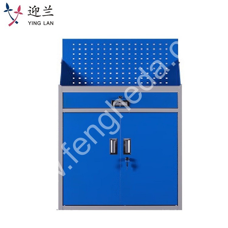 迎兰  一抽带挂板工具柜 YL-YCB02 720×420×1230mm  灰白+蓝色 套色  板厚0.6mm   个