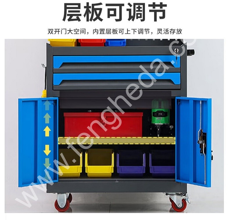 迎兰  一抽工具柜 YL-GJG-1-3 670×400×750mm 灰色+橙色套色  台