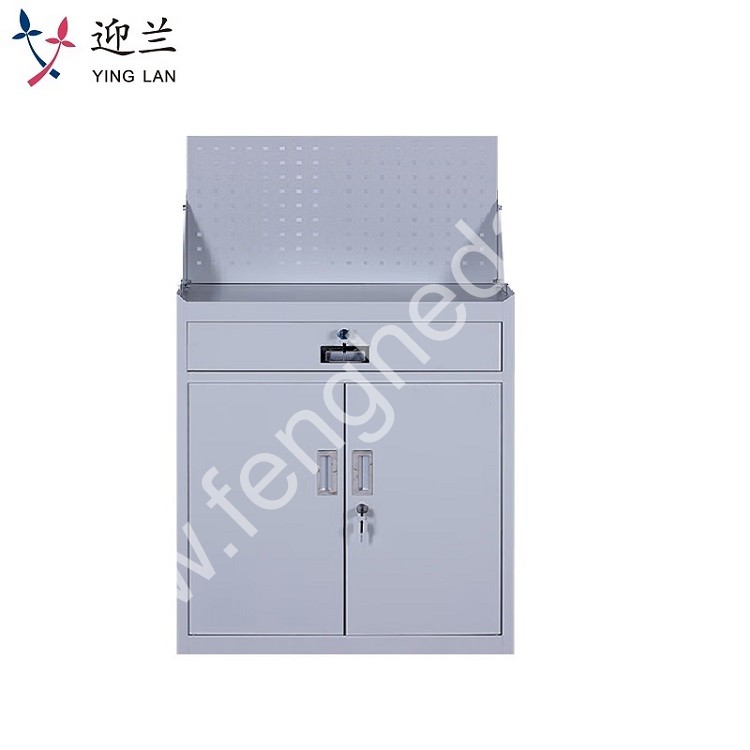 迎兰  一抽带挂板工具柜 YL-YCB01 720×420×1230mm 灰白色  板厚0.6mm   个