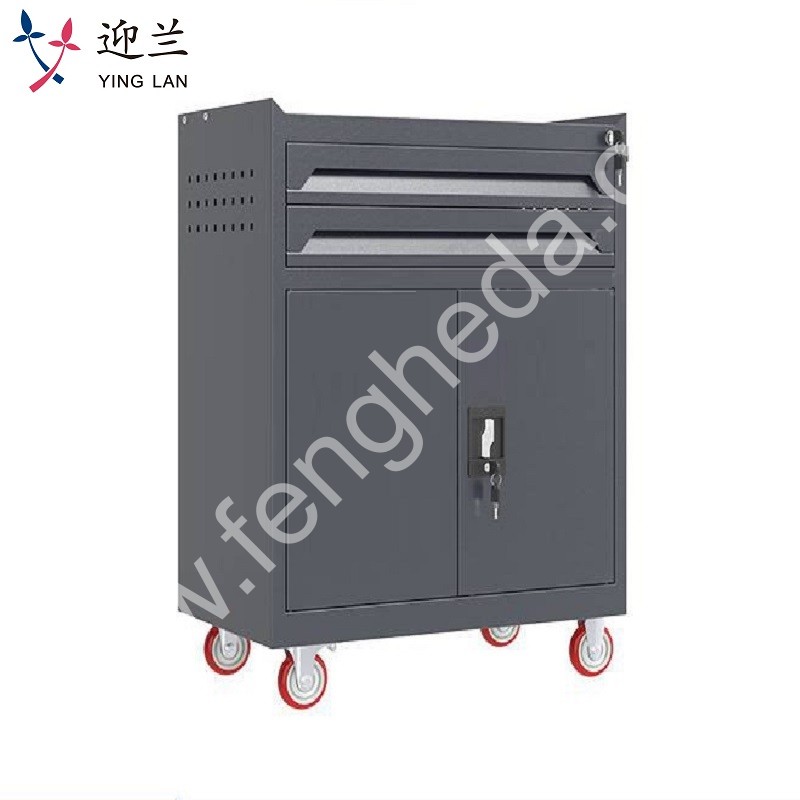 迎兰  二抽工具车 YL-GJG-2-L1 670×400×830mm 灰色  台