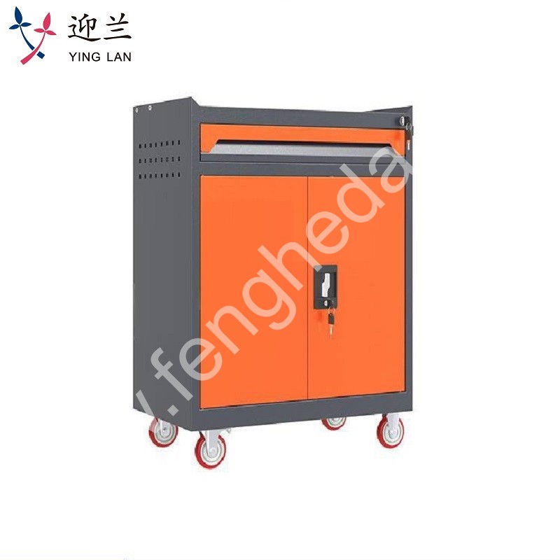 迎兰  一抽工具车 YL-GJG-1-L3 670×400×830mm 灰色+橙色套色  台