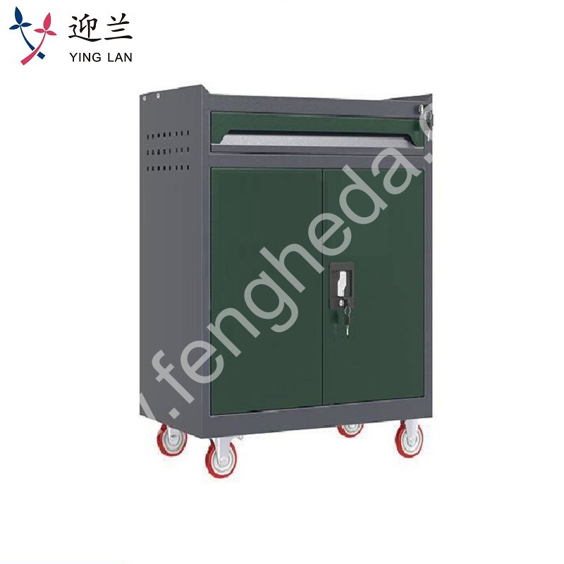 迎兰  一抽工具车 YL-GJG-1-L2 670×400×830mm 灰色+绿色套色  台