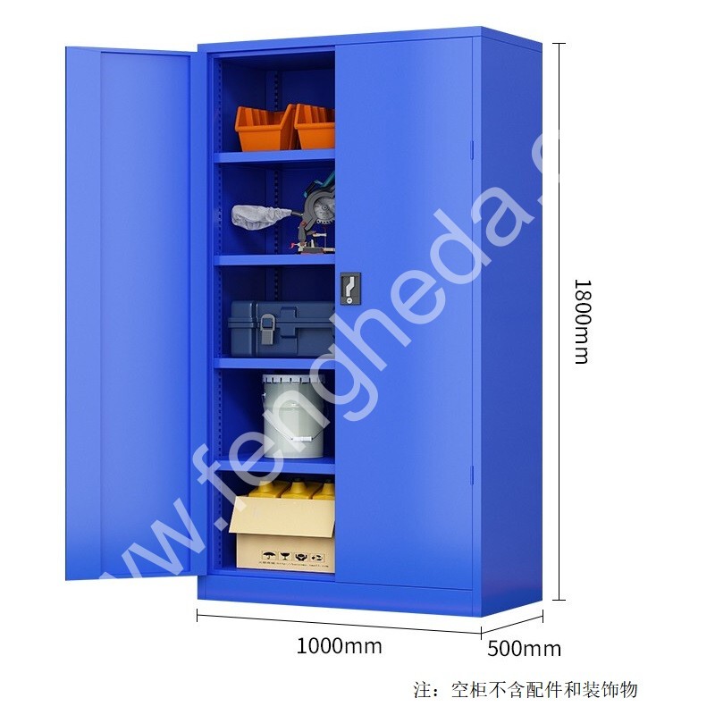 迎兰 通门工具柜 YL-TMWWGJG-06 1000×500×1800mm 蓝色 裸板厚1mm  台