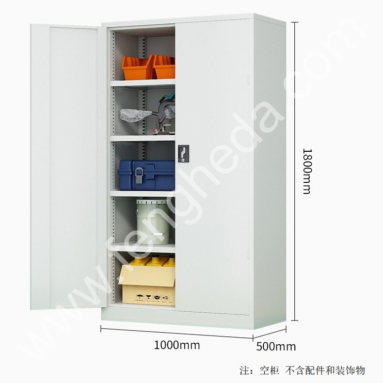 迎兰 通门工具柜 YL-TMWWGJG-02 1000×500×1800mm 灰白色 裸板厚0.7mm  台
