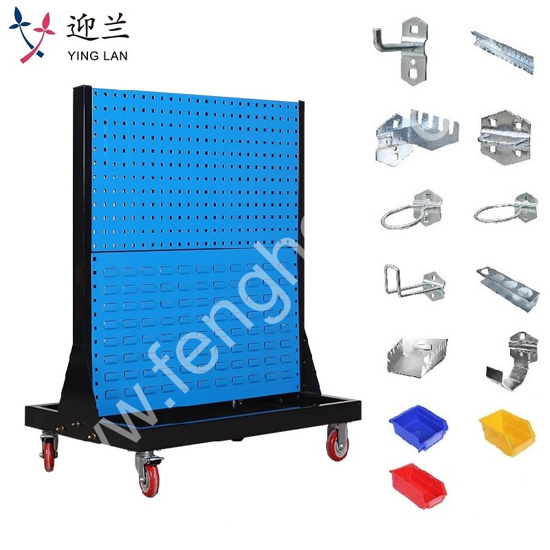 迎兰 工具架挂钩套餐45件套 YL-GJJGGZH-03 移动款B 610×960×1090mm  网板厚度1.0  套