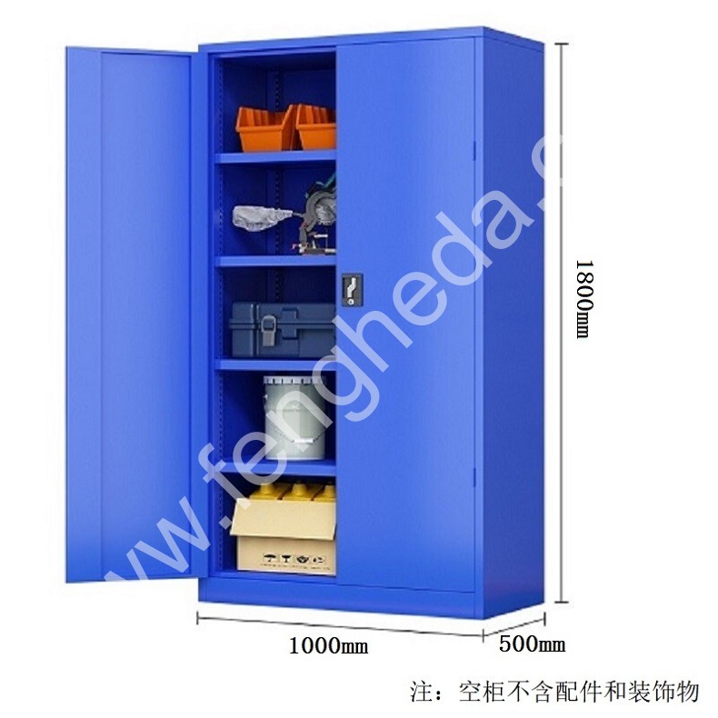 迎兰 通门工具柜 YL-TMWWGJG-03 1000×500×1800mm 蓝色 裸板厚0.7mm  台