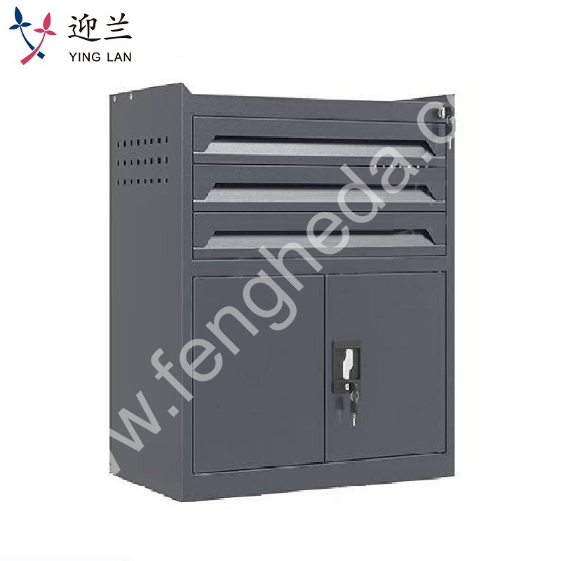迎兰  三抽工具柜 YL-GJG-3-1 670×400×750mm 灰色  台