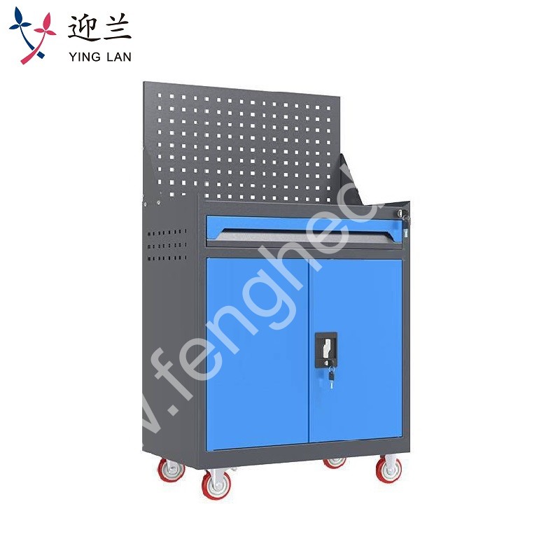 迎兰  一抽带网工具车 YL-GJG-D1-L5 670×400×1220mm 灰色+蓝色套色 台