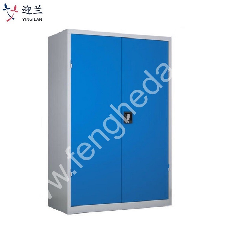迎兰 通门带网工具柜 YL-LMGJG-03 1000×500×1800mm 板材裸板为0.7mm 灰白+蓝色套色  台