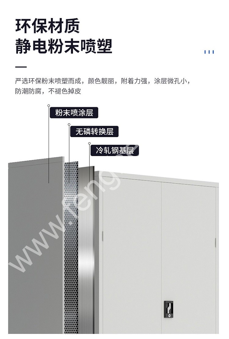 迎兰 通门工具柜 YL-TMWWGJG-02 1000×500×1800mm 灰白色 裸板厚0.7mm  台