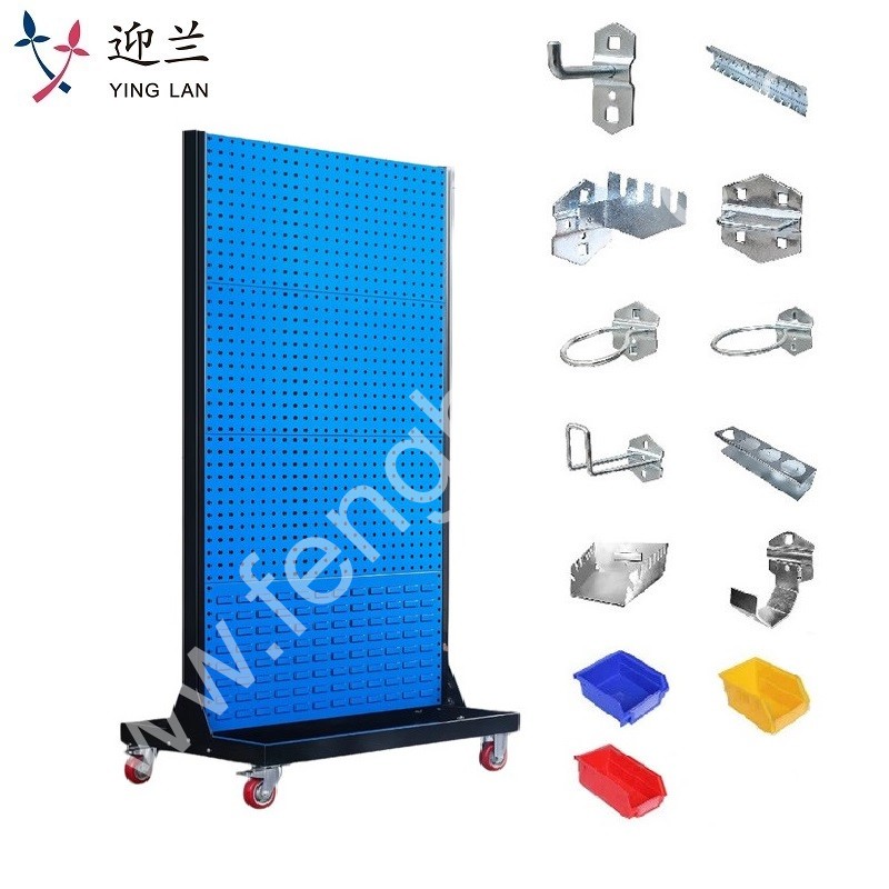迎兰 工具架挂钩套餐45件套 YL-GJJGGZH-02 移动款 610×960×1990mm   网板厚度1.0  套