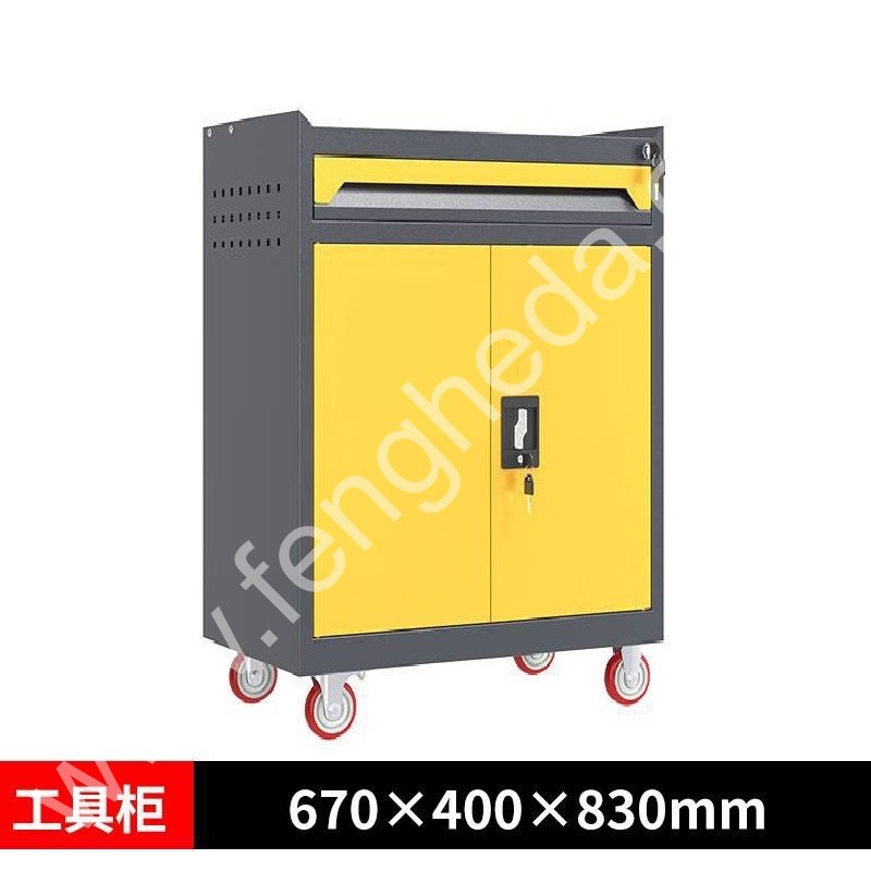 迎兰  一抽工具车 YL-GJG-1-L4 670×400×830mm 灰色+黄色套色  台