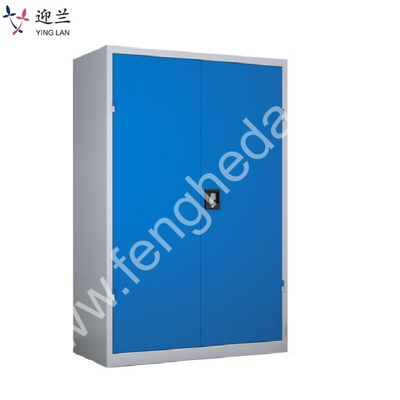 迎兰 带挂板工具柜 YL-SCGBGJG-06 1000×500×1800mm 两抽 灰白色+蓝色 板材裸板厚1mm  台