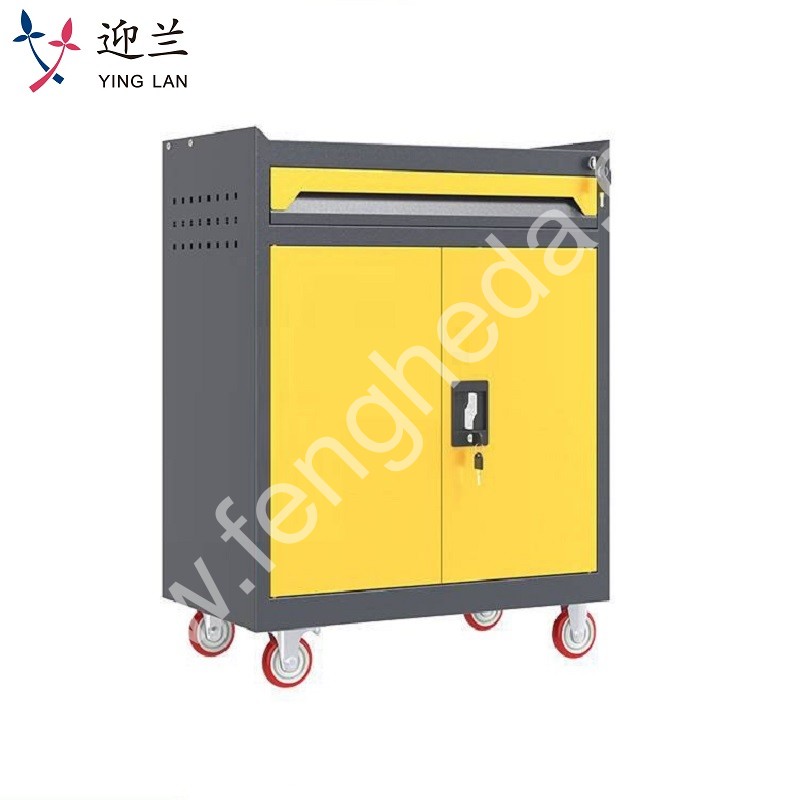 迎兰  一抽工具车 YL-GJG-1-L4 670×400×830mm 灰色+黄色套色  台
